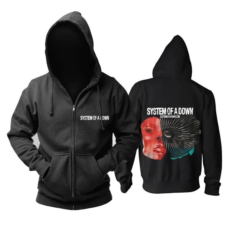 6 видов Системы Of A Down рок толстовки оболочки куртка бренд панк hood by air sudadera chandal hombre