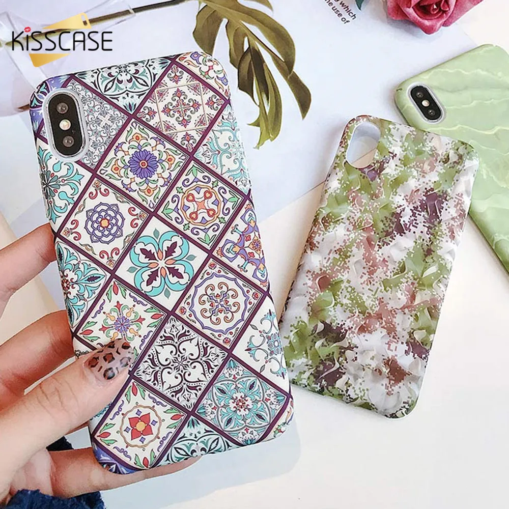 KISSCASE светящийся чехол с рисунком для iPhone X XR XS Max фолк-пользовательские задние
