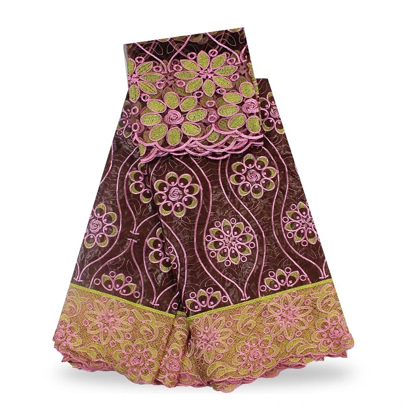 Getzner Brocade Базен Riche заводская цена Африканский кружевная ткань с блузка модная 2