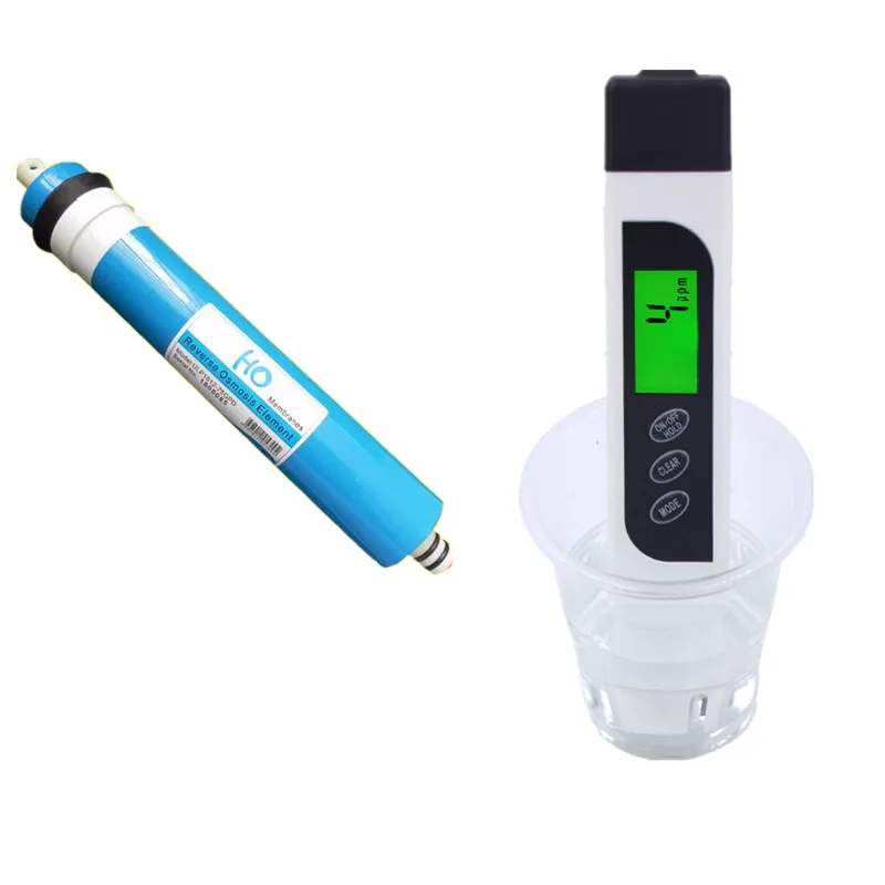 TDS EC фильтр для воды тестер чистоты + зеркальный в жилых помещениях 75 gpd Мембрана RO