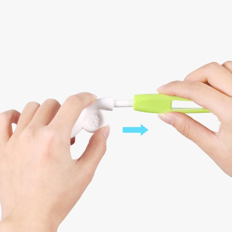 2 шт. Детская щетка для чистки бутылки набор 360 градусов губка соска с длинной