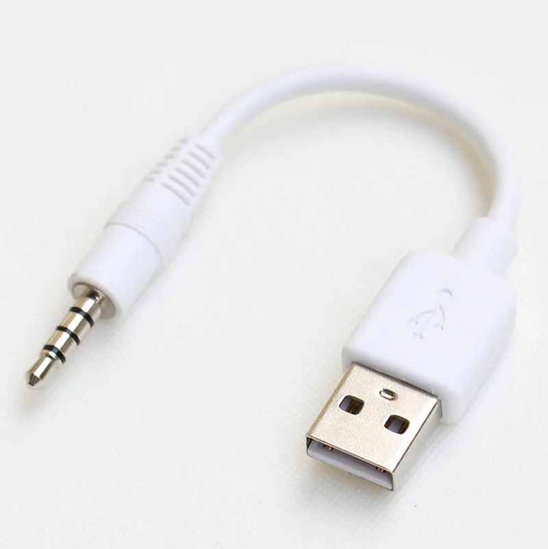 GuSou 3x 3.5mm Plug Audio Jack to USB 2.0 Male Charger Cable