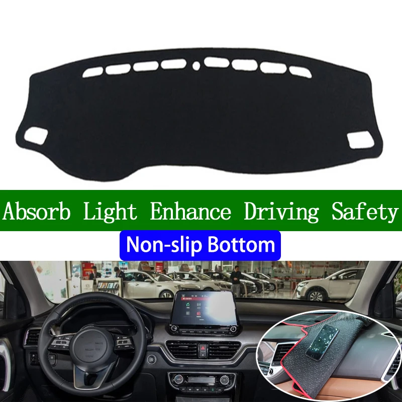 

For Kia sportage R 2018 2019 Non-slip Bottom Dashboard Cover Car Decals Car Stickers Interior Car Accessories