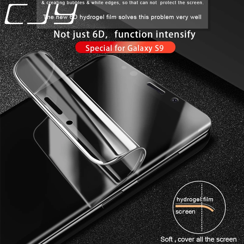 CJY полное покрытие мягкая Гидрогелевая пленка для Samsung Galaxy S8 S9 Plus Note 8 S6 S7