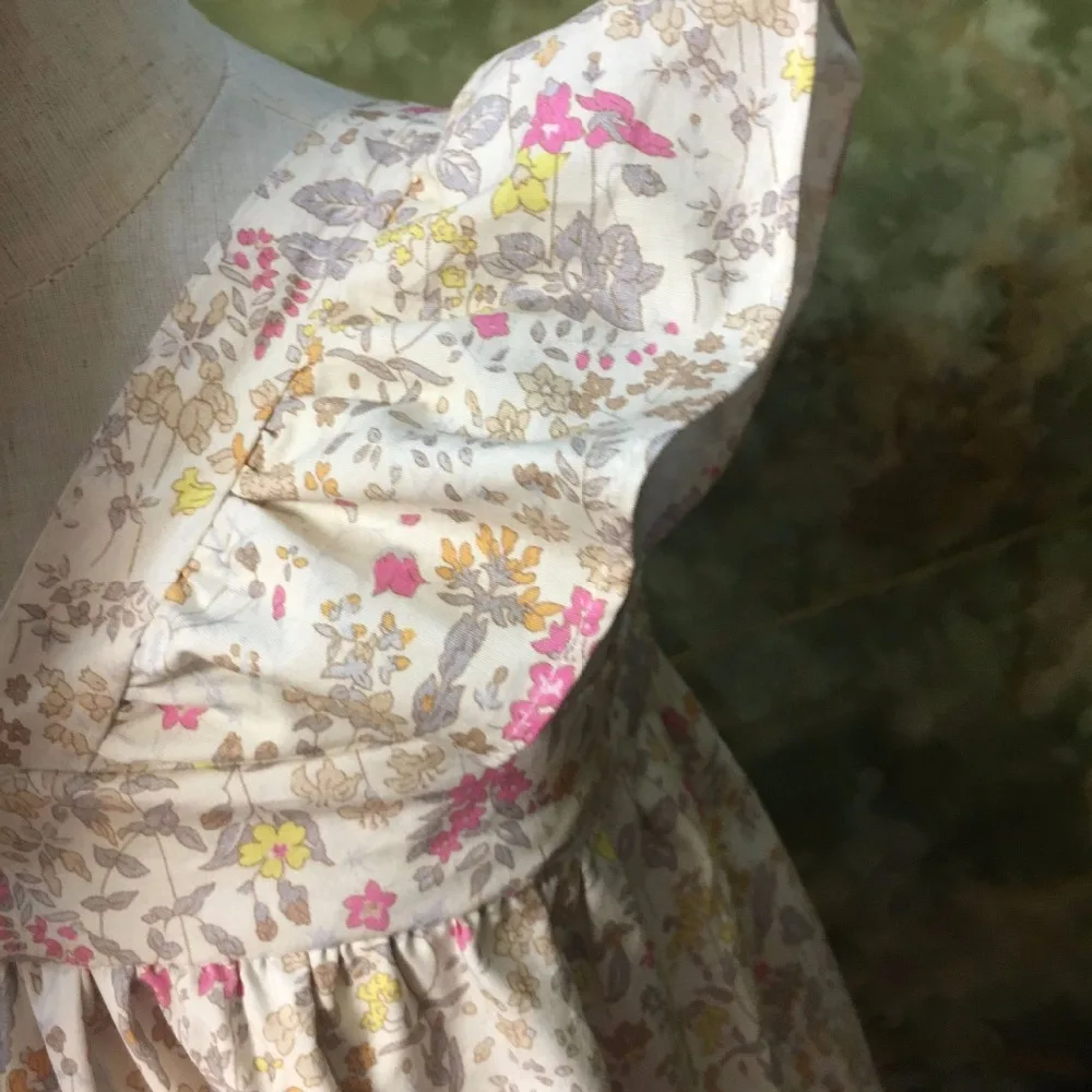 Girls Dress Sleeveless Summer Baby Dresses Floral Pattern Ruffles Long Length Boutique Kids Costume | Детская одежда и обувь