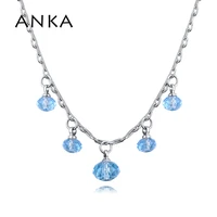 anka necklace woman fashion charm beads crystal chokers male necklaces for great woman jewelry crystals from austria 130593