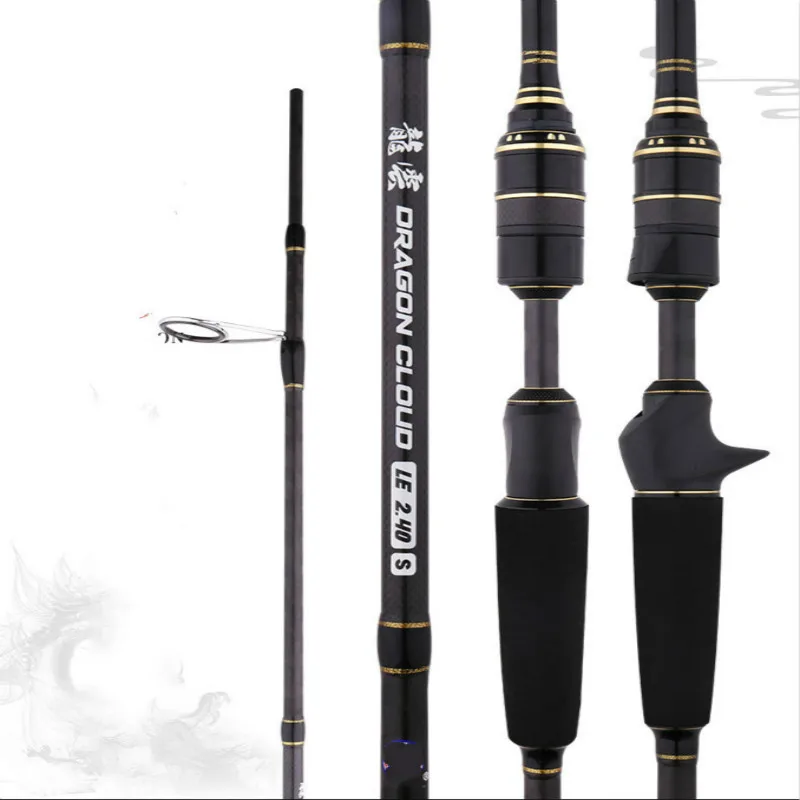 Углеродная Приманка Удочка 1,8 m 2,1 m 2,4 m Pesca M power Olta 3-15g приманка вес baitcasing палочки 2 секции спиннинг литое удилище