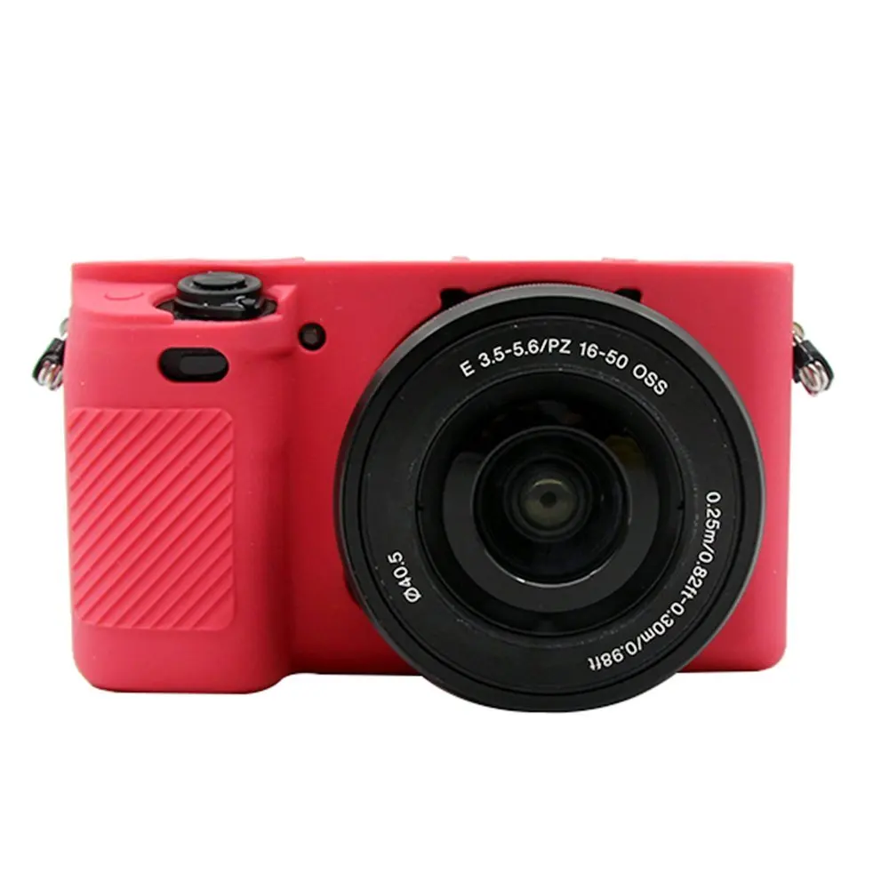 Силиконовая кожа брони Камера чехол Корпус чехол протектор для sony A6000 A6300 A6400 цифровой Камера ILCE-6000 ILCE-6300 ILCE-6400