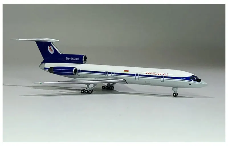 1:500 масштаб Аэрофлота EW-85748 Belavia Tu-154M статическая Изысканная авиасимулятор металлическая модель игрушка Рождественский подарок для мальчика Коллекция