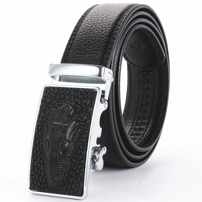 2018 модный новый мужской повседневный деловой кожаный ремень с металлической