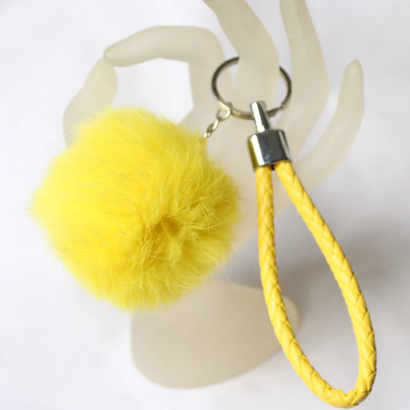 15 видов цветов милые из натуральной кожи с кроличьим меховой шарик плюшевый