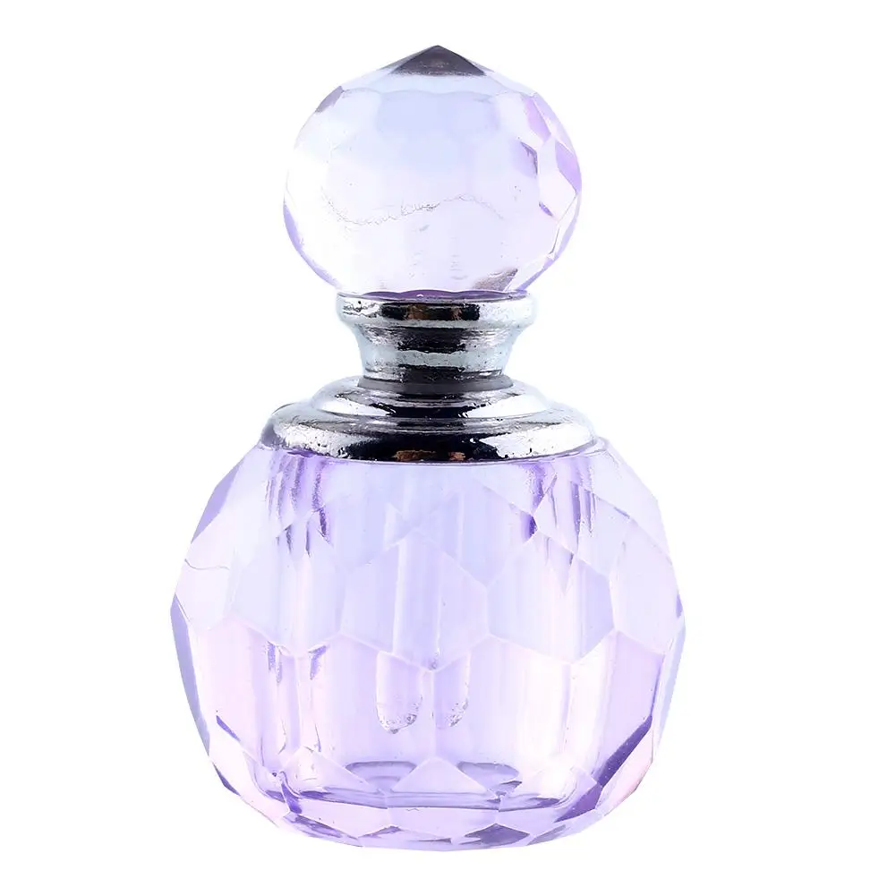 

Purple Mini Refillable Bottles Empty Bottles Crystal Purple Lavender Cut Perfume Bottle Glass Bottle Refillable Gift