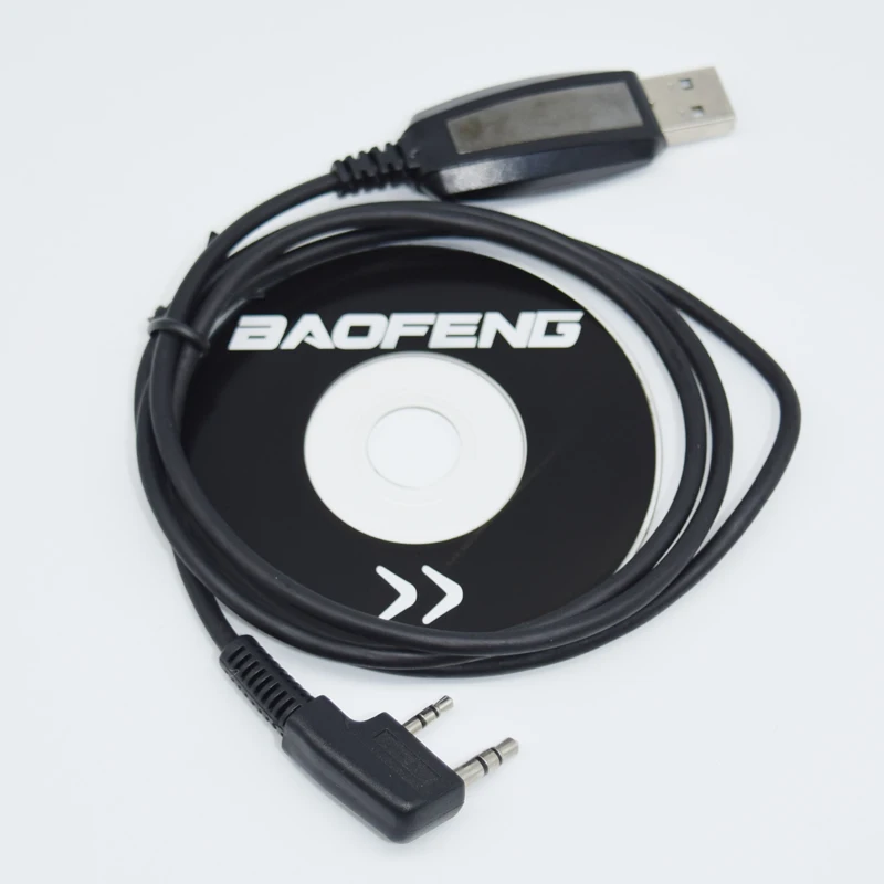 USB кабель для программирования Baofeng CD диск лампочек Pofung UV 5R uv5r 888S телефон