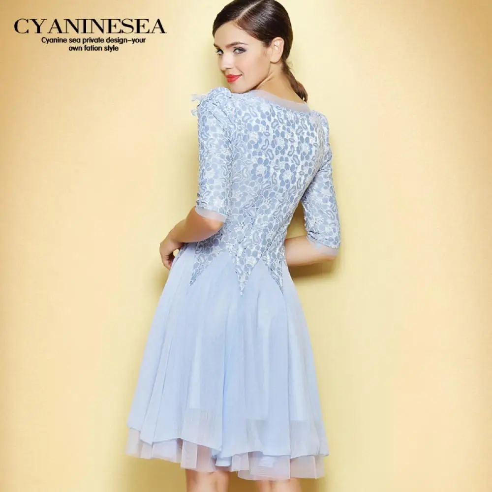 Dress lace embroidered chiffon dress skirt pendulum | Женская одежда
