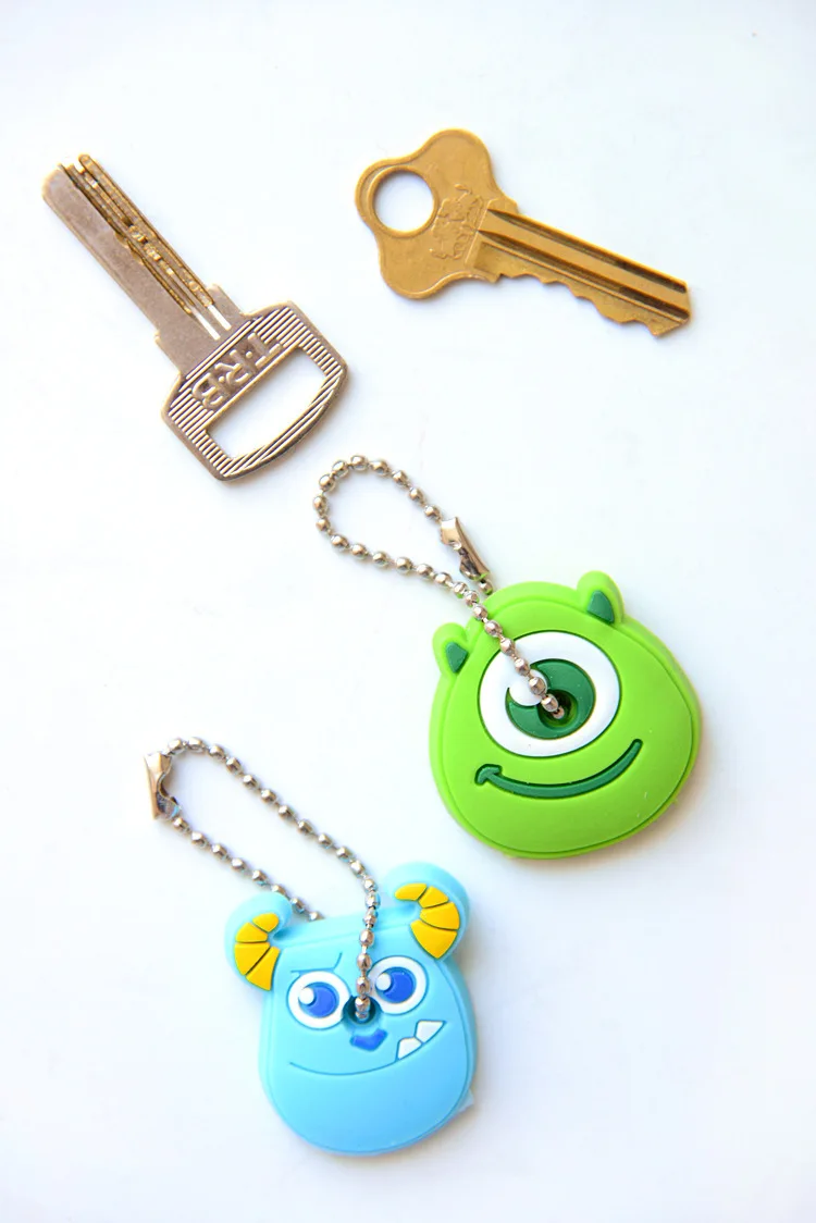 Смешанный 30 шт/партия милый чехол для ключей эмодзи медведь Мститель Микки