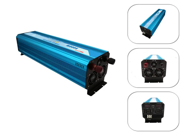 Дешевая доставка 5000 Вт 24 В чистая Синусоидальная волна солнечной энергии