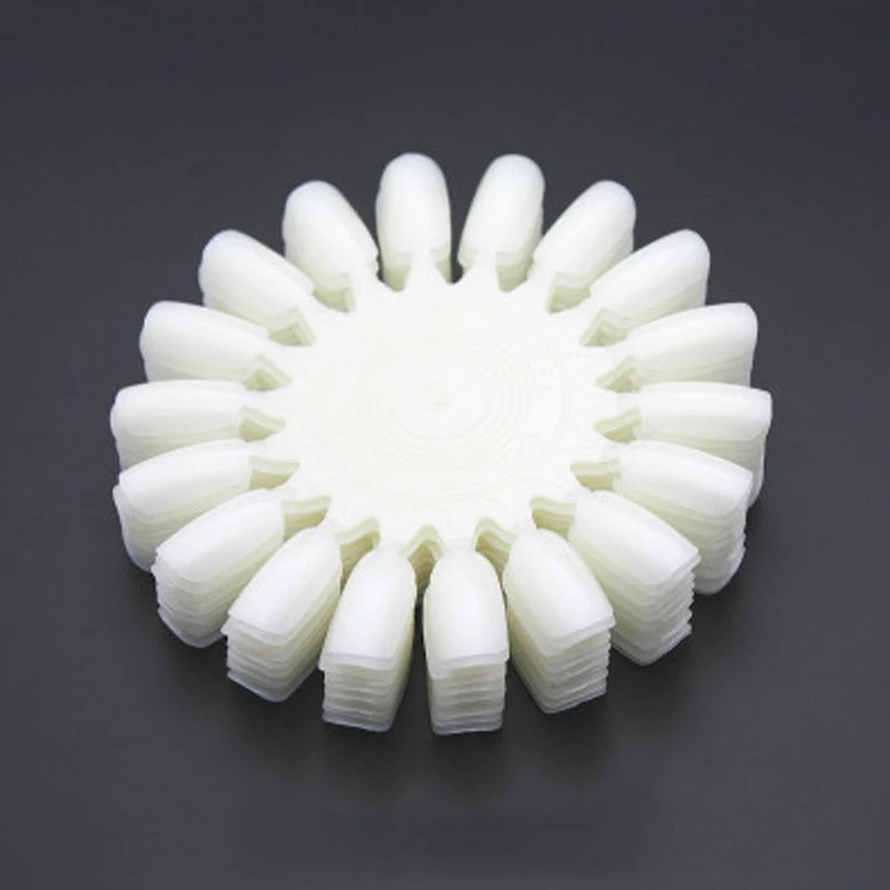 Sun shape White 5 шт накладные ногти Pro/Sun shape Chart, палочки для ногтей, лак для ногтей, инструменты, цветные карты для акриловых УФ-гелей, лаки для ногтей - Цвет: Sun shape White