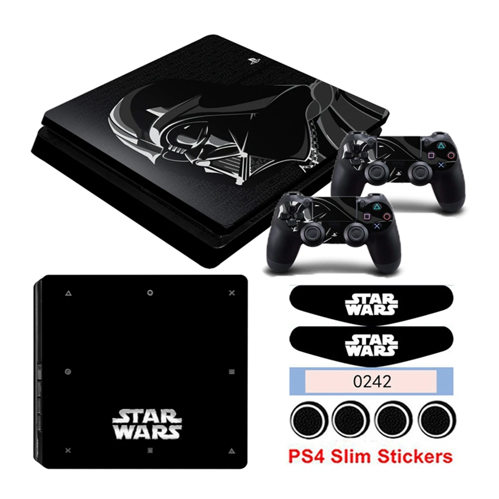Горячая Распродажа Звездные войны Защитная Наклейка для Playstation 4 Slim PS4 консоль 2