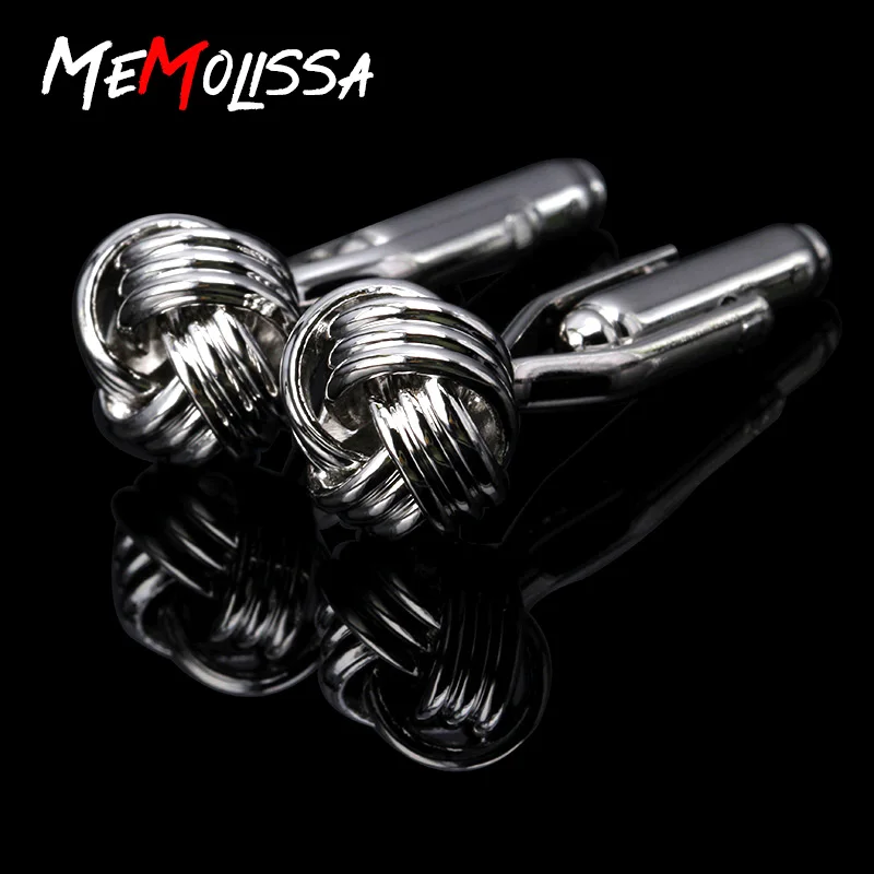 MeMolissa 3 пары высококачественные роскошные мужские посеребренные запонки слоя