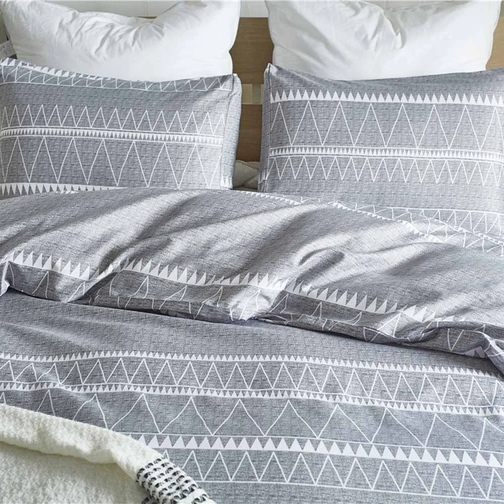 Комплект постельного белья mandala US King Queen Twin size 3 шт./компл. edredon серая пододеяльник