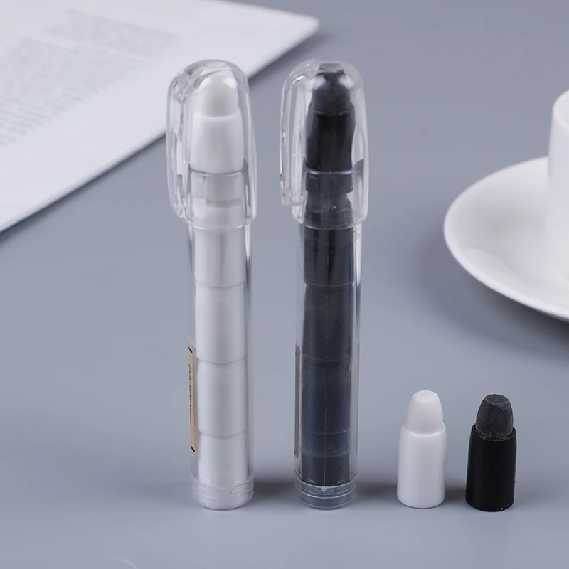 Ластики в форме карандаша простые черные и белые креативные принадлежности для