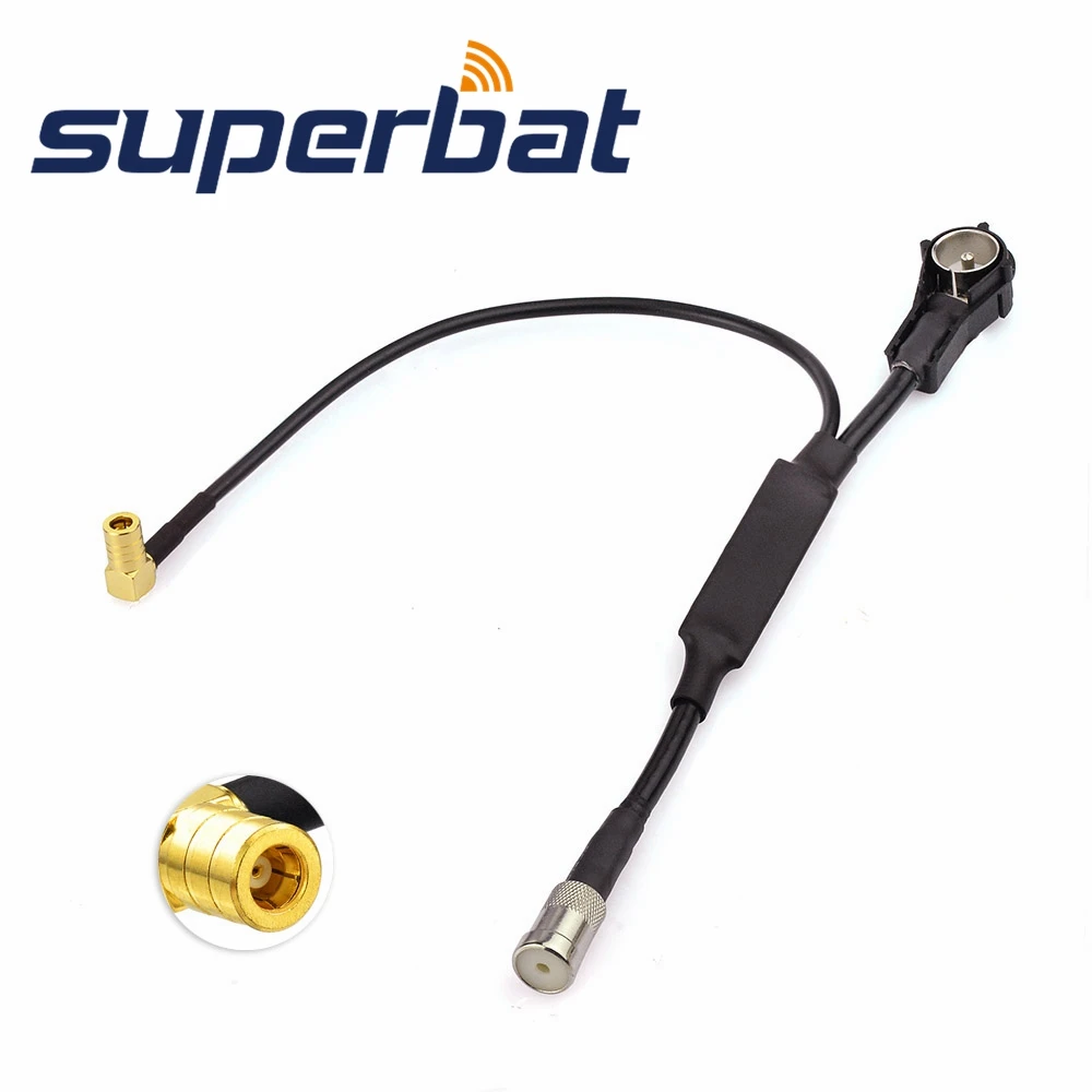 Superbat FM/AM to FM/AM/DAB + АНТЕННА антенный сплиттер усилитель ISO Кабель адаптер для