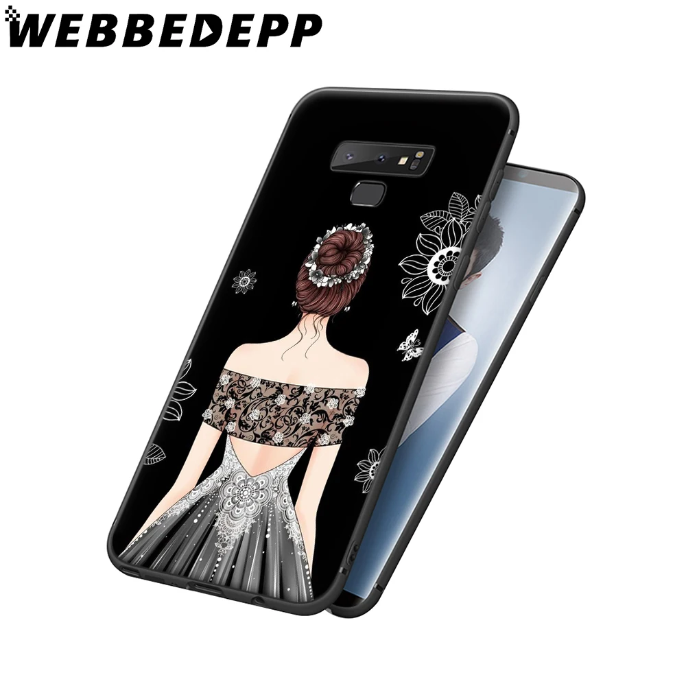 WEBBEDEPP Wedding Dress Girl Soft Case for Samsung Galaxy A3 A5 A6 Plus A7 A8 A9 J6 Cover | Мобильные телефоны и
