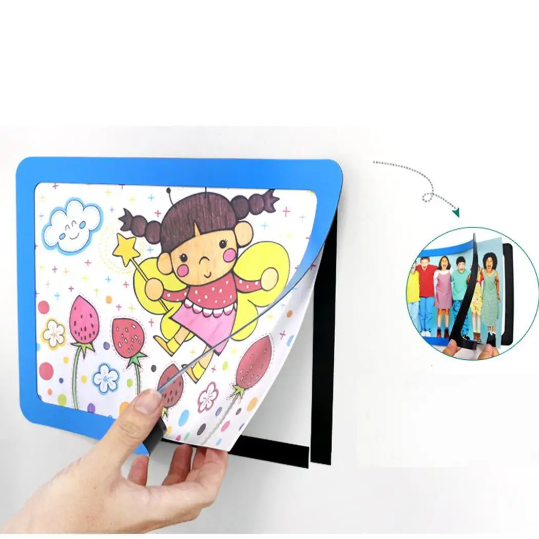 Прямоугольные фото синие рамки стены белый черный настройки магнитный