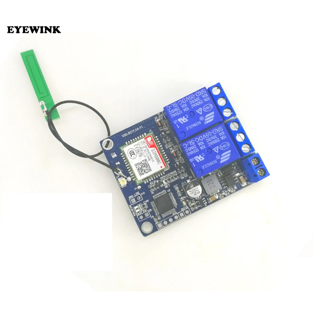 2 канальный релейный модуль SMS GSM с дистанционным управлением SIM800C STM32F103CBT6 для