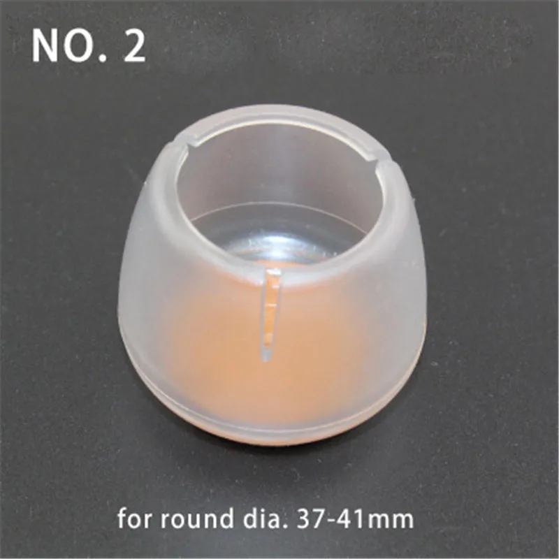 4pcs Round Bottom for dia. 37-42mm Chair Leg Foot Protect Pad Furniture Table Base Cap Cover Antiskid Floor Protection NO.2 HT | Мебель