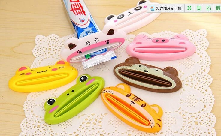 

200 шт животное из мультфильма автоматическое выдавливание зубной пасты Зубная паста соковыжималка машина Косметика сдавливание удобно