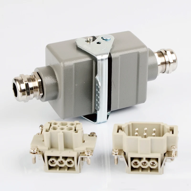 copper Joint Heavy load connector Industrial waterproof 16A aviation plug electric cable Rectangular socket butt-joint | Обустройство