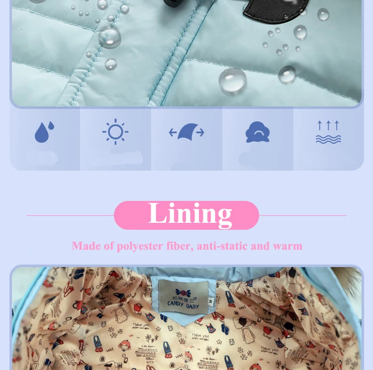 Dollplus/теплые детские зимние комбинезоны; Детский комбинезон; зимний комбинезон на утином пуху для мальчиков и девочек; Детский комбинезон; цельнокроеный комбинезон