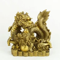 a copper dragon house cabbage desay lucky of villain wang feng shui home furnishing rightroom art statue