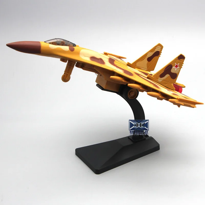 Модель истребителя Su 35 из сплава модель самолета акустооптического с