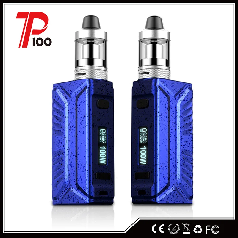 Original GTRS P100 Starter Kit 5 colors ecigarette with 100W Box Mod 2.5ML Tank Atomizer power by 1Pc 18650 battery | Электроника