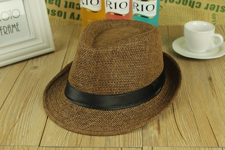 Регулируемая пляжная шляпа унисекс Соломенная Панама с широкими полями для