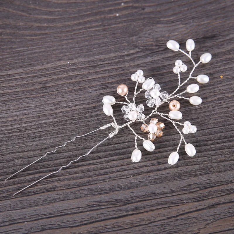 1 PCS Birdal Rhinestone Hair Pins Imitate Pearl Crystal Wedding Party Pageant Metal Sticks Women Accessories | Украшения и
