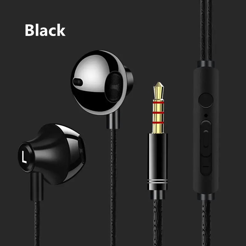 3.5MM Headset In-Ear Earphone Stereo Bass Sound Earbuds With Mic Wired Control HIFI For iPhone6 6s Samsung S8 Plus Universal | Электроника