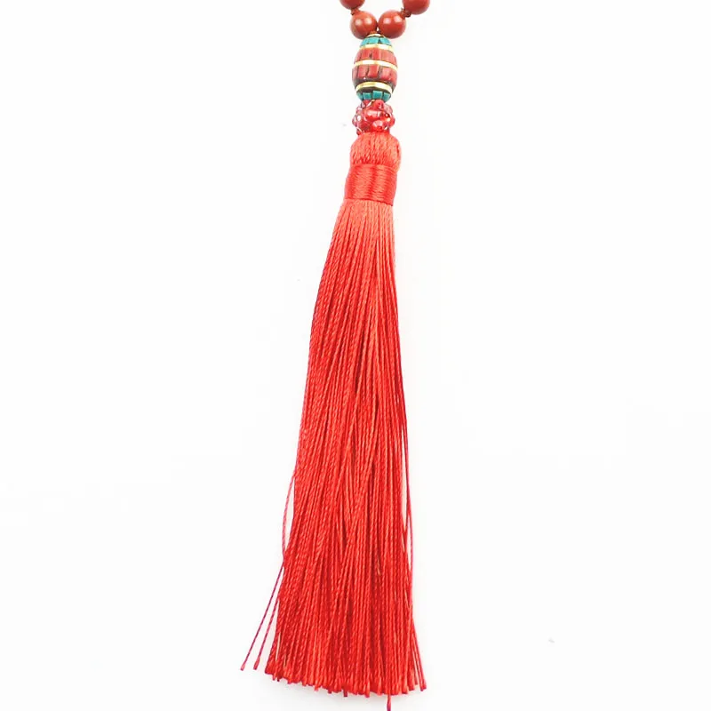 (Бесплатная доставка) 6 мм круглые бусины из Красного камня непальский CZ кисточка