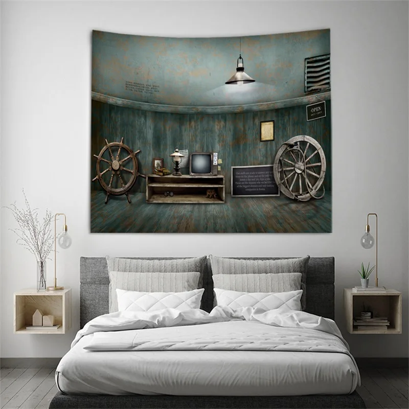 Настенный гобелен украшение для дома Ретро стиль прямоугольник 150 см x 130 | Дом и