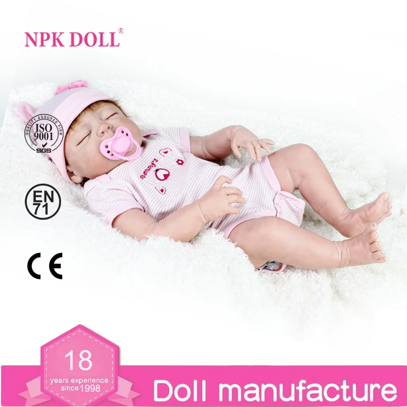 NPKDOLL 22 дюймов Кукла Reborn полное тело силиконовые куклы Reborn игрушки подарки для девочек реалистичные новорожденные дети модные куклы игрушки
