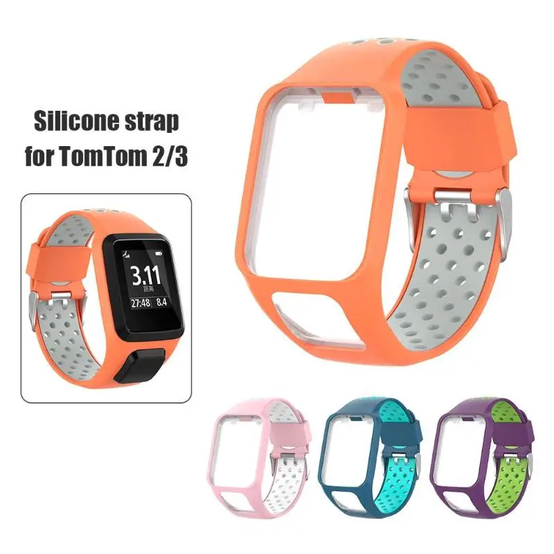 Ремешок сменный из мягкого силикона для часов TomTom 2 3 Series Runner Spark Golfer