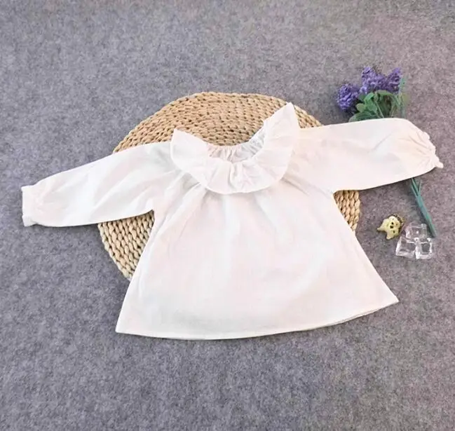 3 шт./лот футболки для маленьких девочек одежда детей Базовая простая футболка с