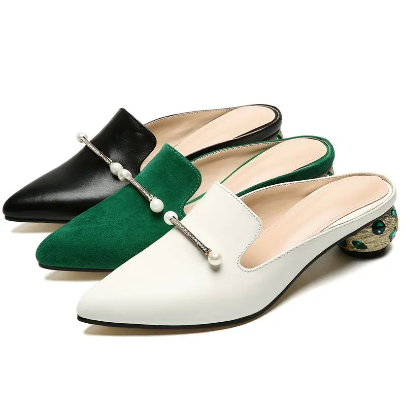 ENMAYER/Новое поступление летние туфли-гладиаторы из натуральной кожи Zapatos De Mujer