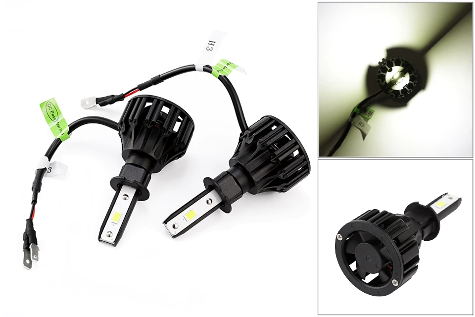 Oslamp T5 72 Вт H4 светодиодный фонарь для автомобиля 6500 К Белый COB чипы все-в-одном светодиодный H7 автомобильные фары с охлаждающим вентилятором 12 В H11 9005 9006 HB4