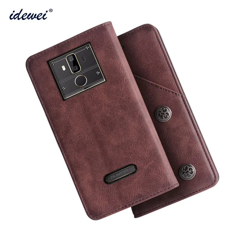Чехол IDEWEI для Oukitel K7 power, Роскошный кожаный флип-чехол для Oukitel K7, защитный чехол для телефона