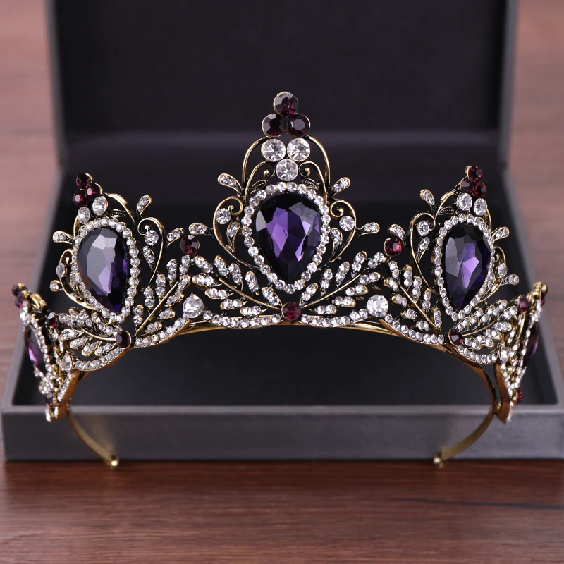 

New Wedding Hair Accessories Crystal Tiara For Brides Crown Gold Head Piece Bridal Hair Accessories Crystal Crowns Queen Diadem