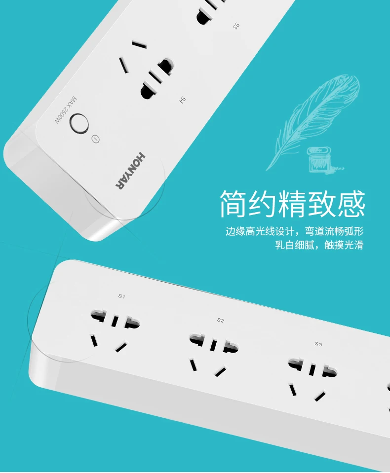 Broadlink DNA HONYAR умная розетка wifi Пульт дистанционного управления домашняя многофункциональная силовая полоса пористая Клеммная плата