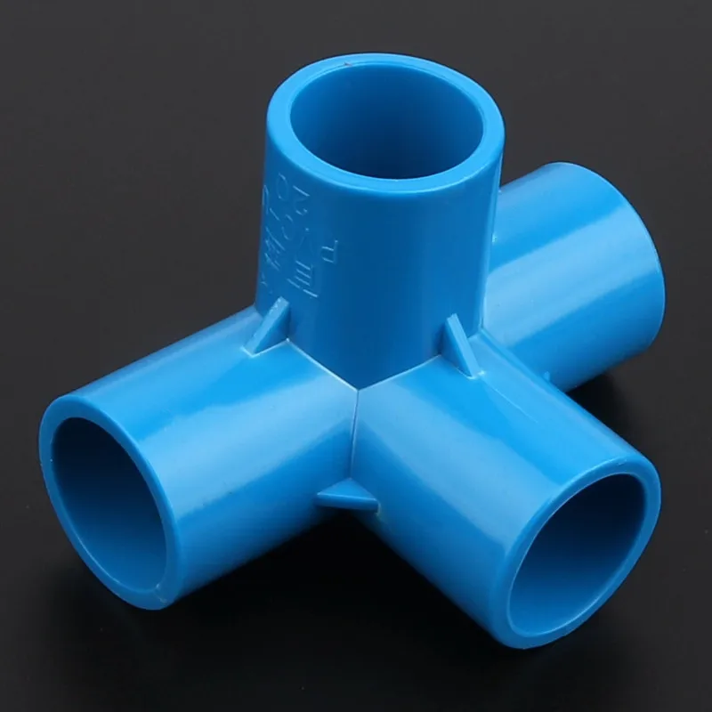 5 шт./лот 40 мм ПВХ Разъемы стереоскопический 4 ходовой аквариумный адаптер для